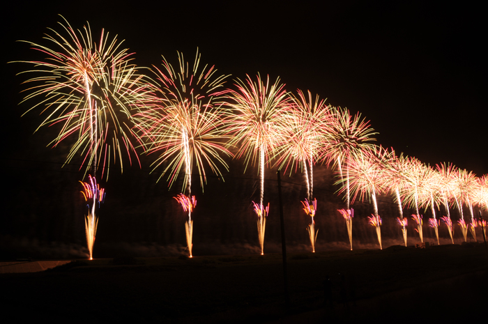 有明海花火フェスタがありました よかばんも柳川